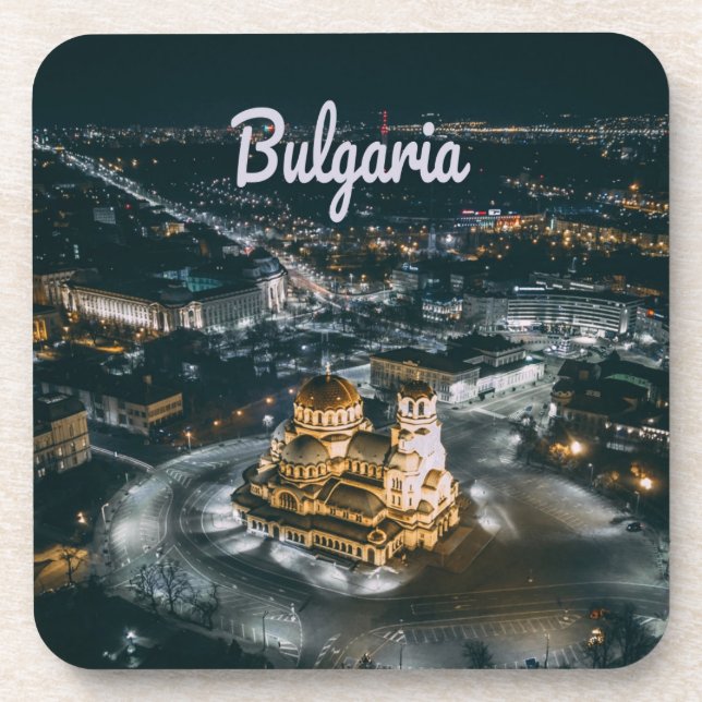 Bulgaria Capital Sofia Alexander Nevsky Cathedral Coaster (Front)
