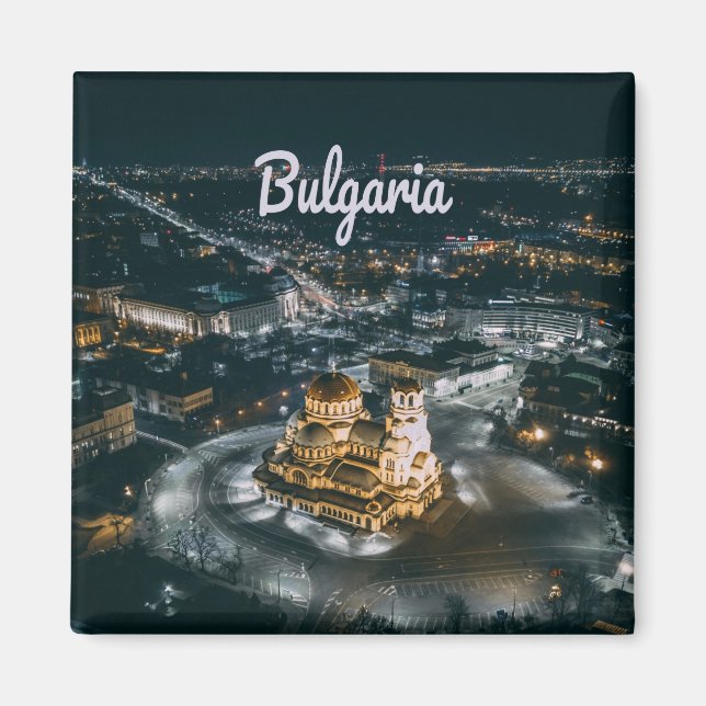 Bulgaria Capital Sofia Alexander Nevsky Cathedral Magnet (Front)