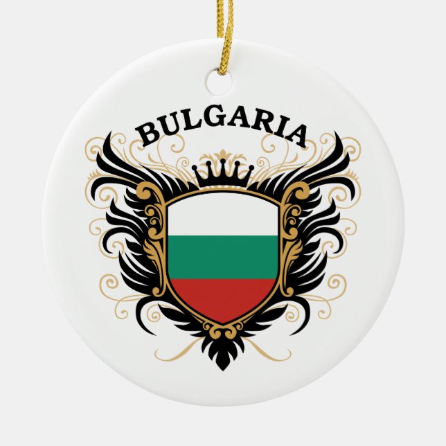 Bulgaria Ceramic Tree Decoration (Front)