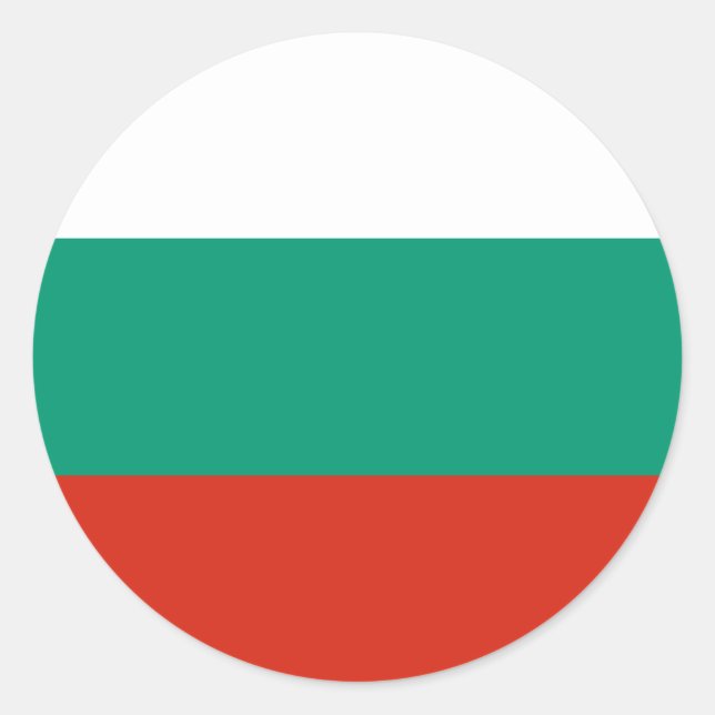 bulgaria classic round sticker (Front)