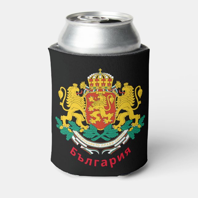 Bulgaria Coat of Arms Can Cooler (Can Back)