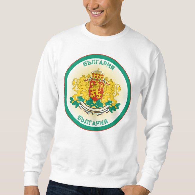 Bulgaria Coat of Arms Circle Shape  Sweatshirt (Front)