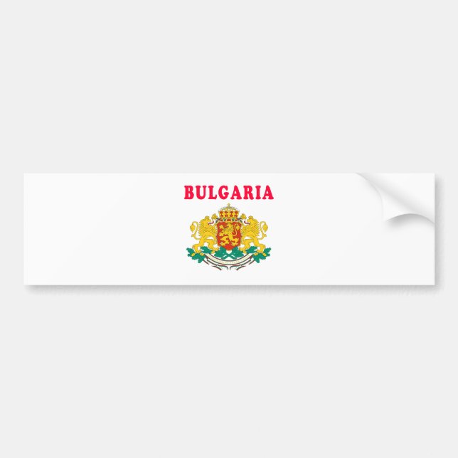 Bulgaria Coat Of Arms Designs Bumper Sticker (Front)