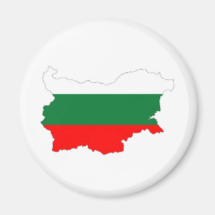 bulgaria country flag map shape silhouette symbol magnet