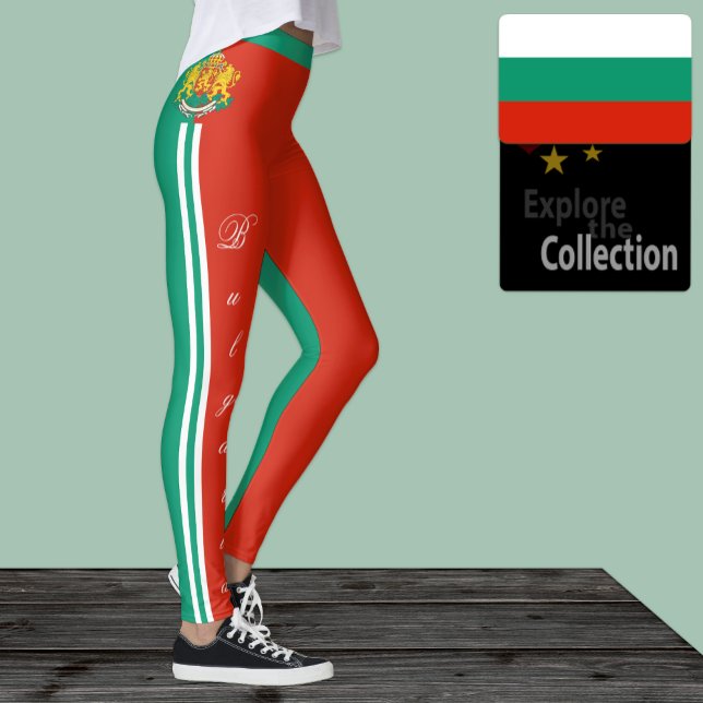 Bulgaria fashion leggings, Bulgarian Flag /sports Leggings (Creator Uploaded)