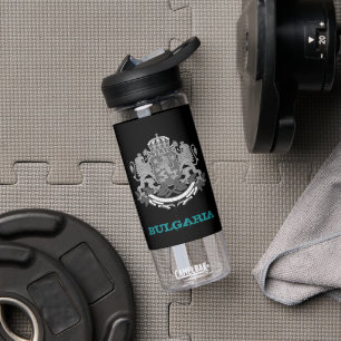 Bulgaria Fitness & Bulgarian coat of arms / flag Water Bottle