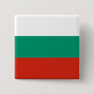 Bulgaria Flag 15 Cm Square Badge