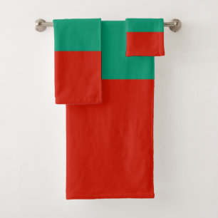 Bulgaria flag bath towel set