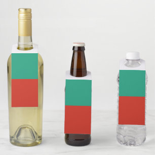 Bulgaria flag bottle tag