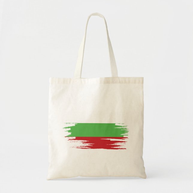 Bulgaria Flag Brush Art Tote Bag (Front)
