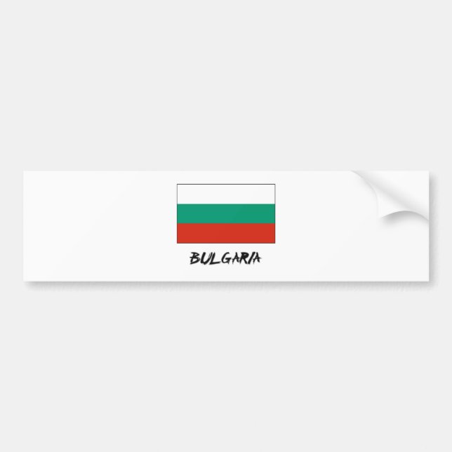 Bulgaria Flag Bumper Sticker (Front)