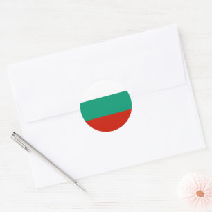 Bulgaria flag classic round sticker