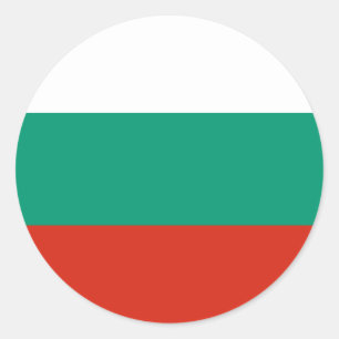 Bulgaria Flag Classic Round Sticker