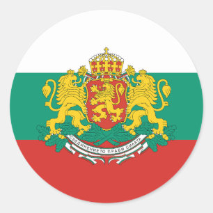 Bulgaria Flag Classic Round Sticker