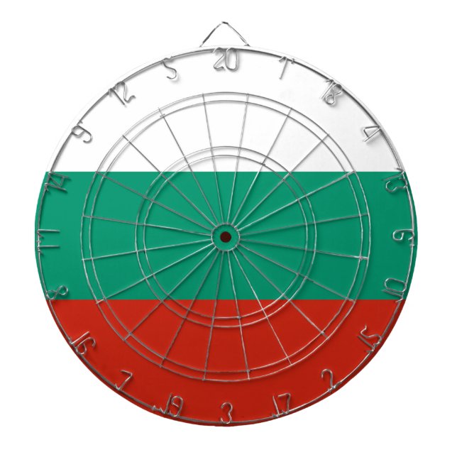 Bulgaria Flag Dartboard (Front)