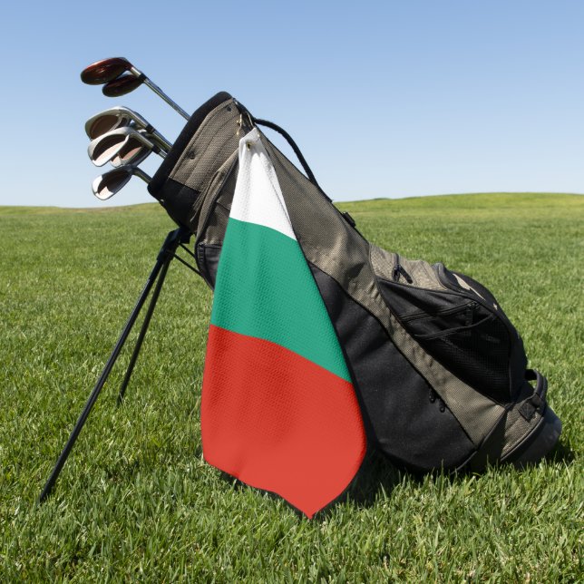 Bulgaria flag golf towel (Green)