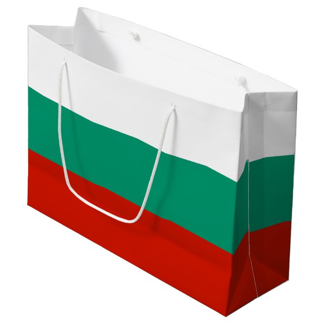 Bulgaria flag large gift bag (Front Angled)
