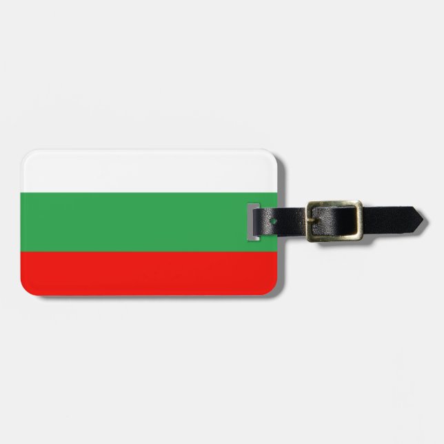 Bulgaria flag luggage tag (Front Horizontal)