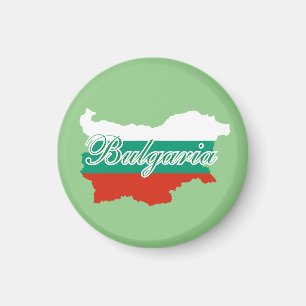 Bulgaria flag map magnet