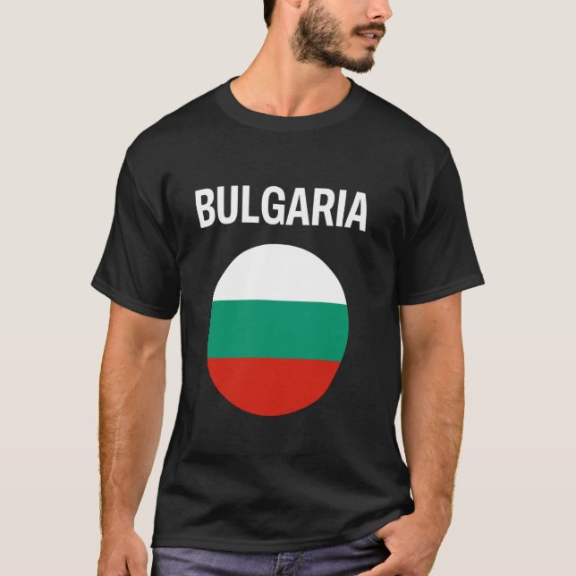 Bulgaria Flag Modern T-Shirt (Front)