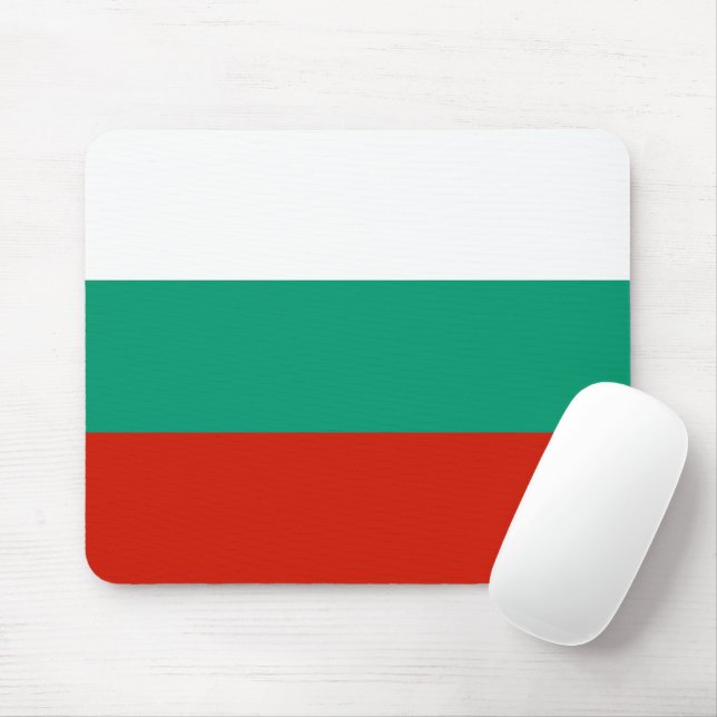 Bulgaria flag mouse mat (With Mouse)