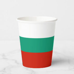 Bulgaria flag paper cups