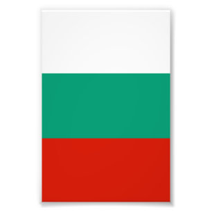 Bulgaria flag photo print