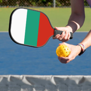 Bulgaria flag pickleball paddle