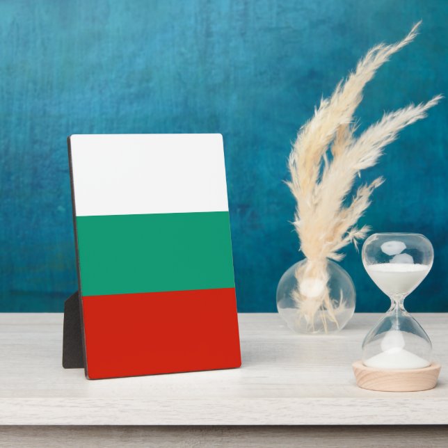 Bulgaria flag plaque (Side)
