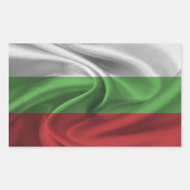Bulgaria Flag Rectangular Sticker (Front)