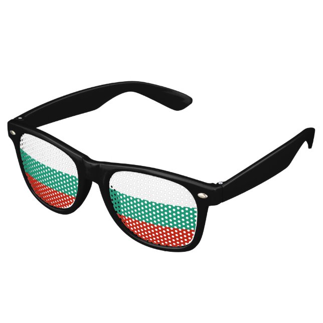 Bulgaria flag retro sunglasses (Angled)