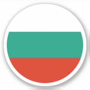 Bulgaria Flag Round Sticker