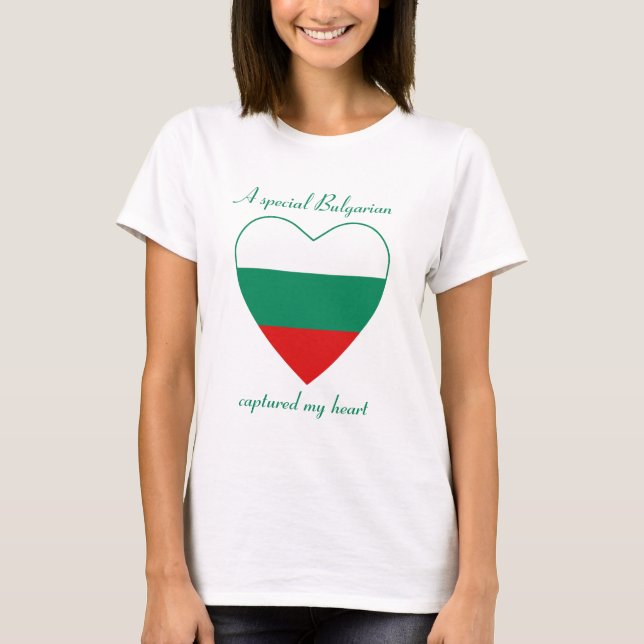 Bulgaria Flag Sweetheart T-Shirt (Front)