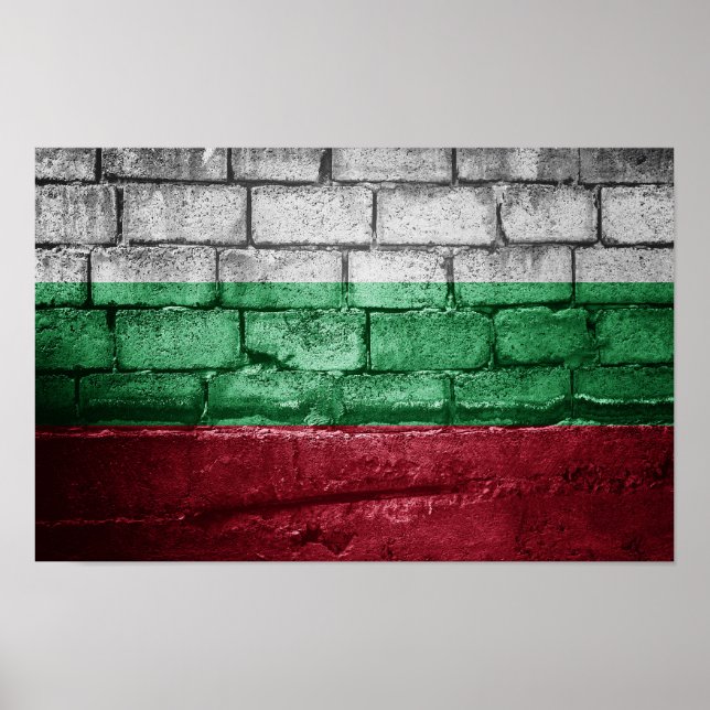 Bulgaria flag wall poster (Front)