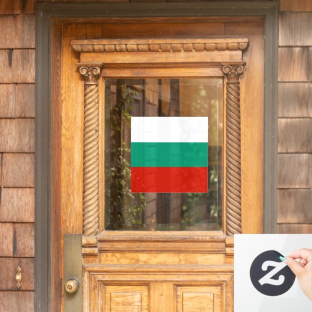 Bulgaria flag window cling (Home Door)