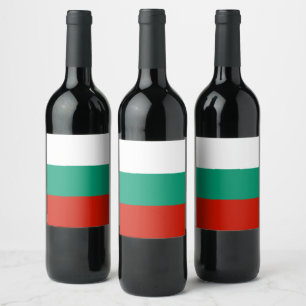 Bulgaria flag wine label
