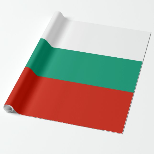 Bulgaria flag wrapping paper (Unrolled)