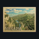 Bulgaria Germany Vintage Travel Postcard<br><div class="desc">Bulgaria Germany design in Vintage Travel style featuring a gorgeous vast view of the country with mountains and river.</div>