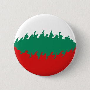 Bulgaria Gnarly Flag 6 Cm Round Badge