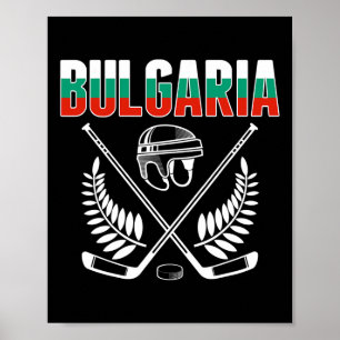 Bulgaria Ice Hockey Fans Jersey - Support Bulgaria Poster