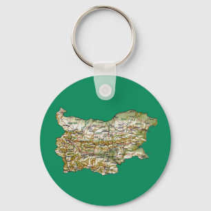 Bulgaria Map Keychain