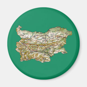 Bulgaria Map Magnet