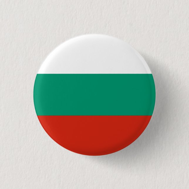 Bulgaria National Flag 3 Cm Round Badge (Front)