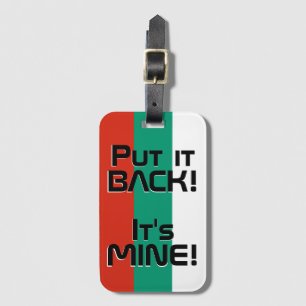 Bulgaria National Flag Funny Patriotic Luggage Tag