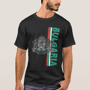 Bulgaria National Pride Flag And Emblem T-Shirt
