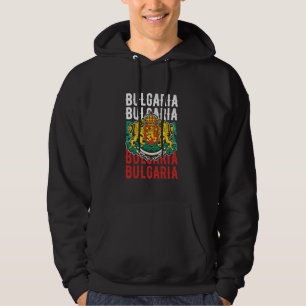 Bulgaria Pride Coat of Arms Vintage Hoodie
