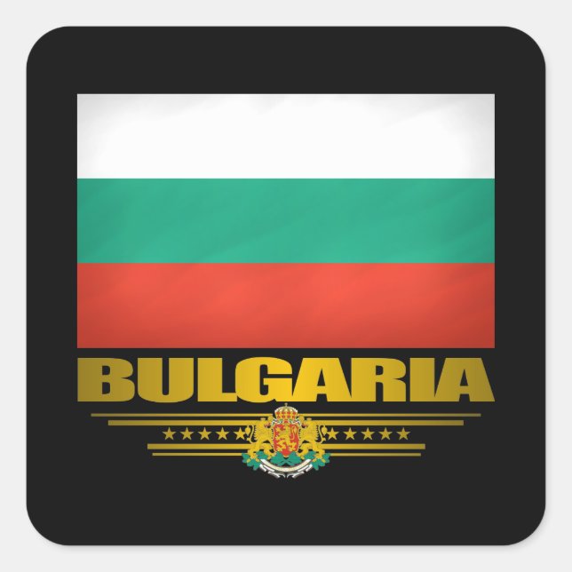Bulgaria Pride Square Sticker (Front)