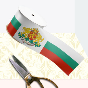 Bulgaria Ribbon, Emblem, patriotic, Bulgarian Flag Satin Ribbon