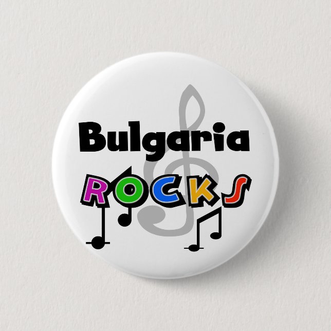 Bulgaria Rocks 6 Cm Round Badge (Front)
