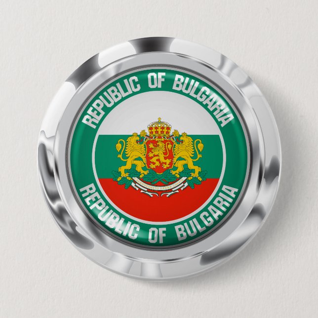 Bulgaria Round Emblem 7.5 Cm Round Badge (Front)